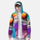 thumbnail image 2 of Balery Lizard With Sunglasses Colorful Sudadera ligera de manga larga con capucha y protección solar UPF 50+ para hombre y mujer, ideal para pesca y running-Medium, 2 of 7