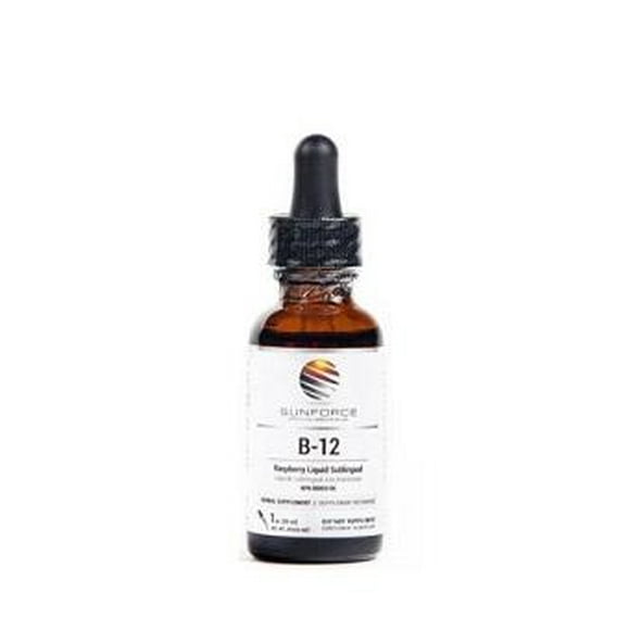 SunForce B-12 Methylcobalamin 1000mcg Raspberry Flavour, 30ml