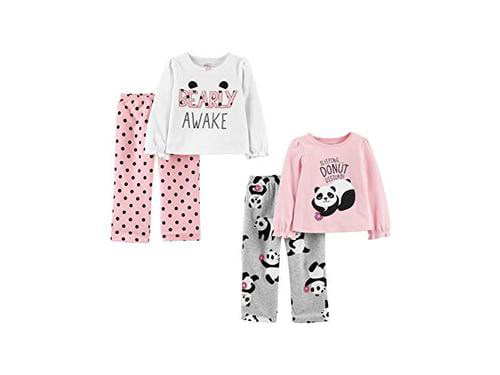 Simple Joys by Carters Girls Toddler 4-Piece Fleece Pajama Set 