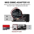 thumbnail image 3 of For MKS EMMC-ADAPTER V2 USB 3.0 Card Reader for MKS EMMC Module Micro-SD TF Card MKS Pi MKS SKIPR, 3 of 5