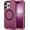 Burgundy, variant on ANTHOUSE Magnetic Case for iPhone 11-16 Series - 3-Layer Heavy Duty Shockproof Protection, Drop Resistant, Tough Durable Cover with Strong Magnetic For iphone Case 16 Pro max