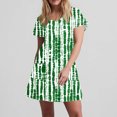thumbnail image 6 of Summer Fashion Sun Dresses for Womens 2026 Plus Size Print Short-sleeved V-neck Casual Dress, 6 of 7