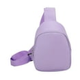 thumbnail image 4 of Bolso bandolera para niños, portátil, con correa ajustable, para camping, viajes, excursiones y escuela. Púrpura, 4 of 9