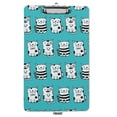 thumbnail image 4 of Inkdotpot Decorative Clipboard Letter Size Clipboard with Low Profile Clip,Retractable Key Hole for Hanging Paperboard for Office School w/ Free Marker & Eraser,Cat-9x15 Inch, 4 of 7