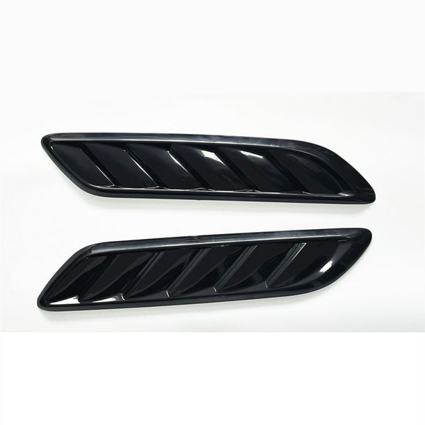 1 Pair Decorative Car Hood Vent Louver Scoop Cover Air Flow Intake
