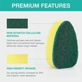 thumbnail image 5 of Anti-Scratch Refill Handle for Dish Sticks, Dish Stick Refill Pack, Set of 6 Heavy Duty Replacement Sponge Tips, 5 of 5