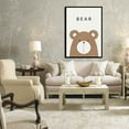 thumbnail image 2 of Cartoon Cute Bear Animals with Letters Cute bear Simple Style A3 Canvas Art Printed Oil Paintings Posters Pictures, 2 of 8