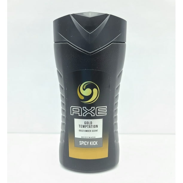 AXE Gold Temptation Gold Amber Scent Spicy Kick Body Wash 8.5 Ounce