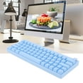 thumbnail image 3 of Teclado Mecánnico Azul, Inalámbrico 2.4G 3 MODOS TECLADO MECÁNICO INALAMBRICO TUPO C CAVE CABLE 3 MODOS 64 TECLAS N Rollover para Juegos, 3 of 7