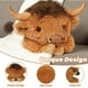 thumbnail image 5 of Peluche WDXDSOB, vaca de las tierras altas con peso, 1,9 kg, felpa de 55 cm, 5 of 8