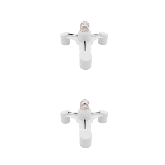Divisor de bombilla E27 Wosthever adaptador de luz de oficina resistente al calor 1 a 3 2Conjunto