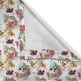 thumbnail image 4 of Ambesonne Floral Valance Pack of 2, Lilies Blossoms Skull, 42"X18", Pink Orange Green, 4 of 5