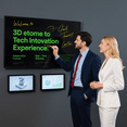 thumbnail image 3 of JYXCN Smart Board 55''Interactive All-in-One Computer, Touch Screen with Dual System & Cloud Sharing For Classroom, Office & Presentations​, 3 of 8