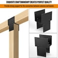 thumbnail image 5 of Pergola Hardware Kit 4 Pieces, Wood Beam Tie Brackets for 4"x 4" (Actual 3.5" X 3.5") Posts, DIY Brackets for Porch Log Cabins, 5 of 8