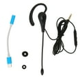 thumbnail image 2 of Monaural Headset, Easy To Use Wired Single Ear Headset  for Call Center 3.5mm,Type C, 2 of 7