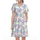 thumbnail image 1 of Fotbe Sea Turtles Vestido Largo de Moda para Mujer, Vestido Tipo Camiseta con Manga Corta y Estilo Casual a Rayas y Bloques de Color, 1 of 6