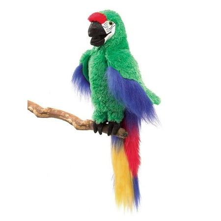 Plush Doll Toy Doll - Hand Puppet - Folkmanis - Green Macaw New Toys Soft Doll Plush 30788