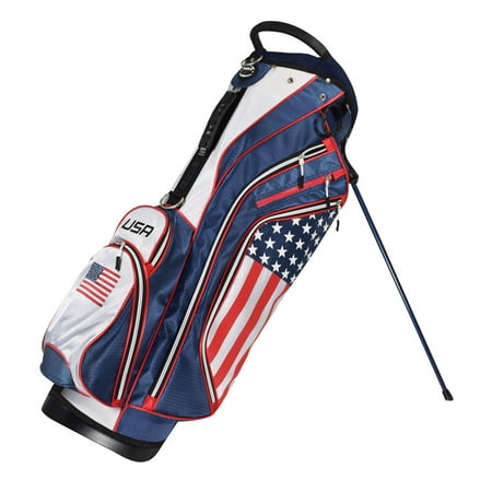 Hot Z Golf 2018 USA Stand Bag (Red/White/Blue) (Best Womens Golf Stand Bag)