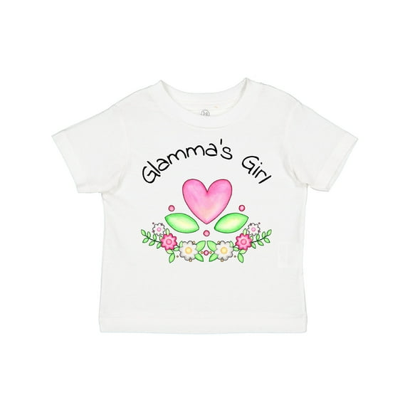 Inktastic Glamma's Girl- Heart Flowers Girls Toddler T-Shirt