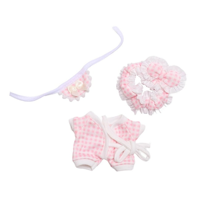 Conjunto de Pijamas de 3 Piezas CUTICAT para Muñecas Rosa