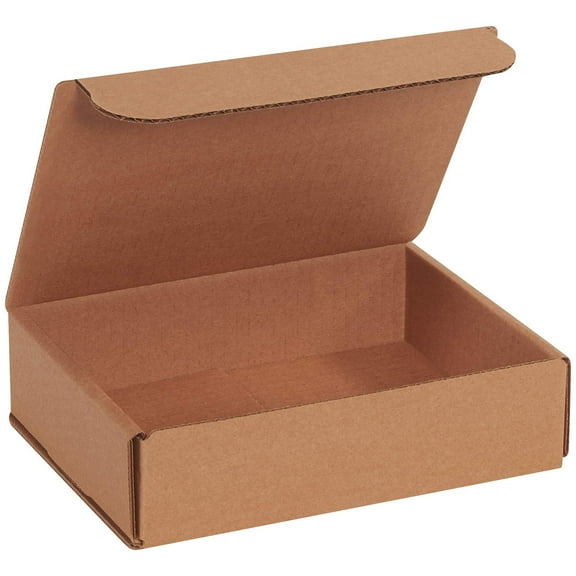 BOX USA BM862K Corrugated Mailers, 8" x 6" x 2", Kraft Pack of 50