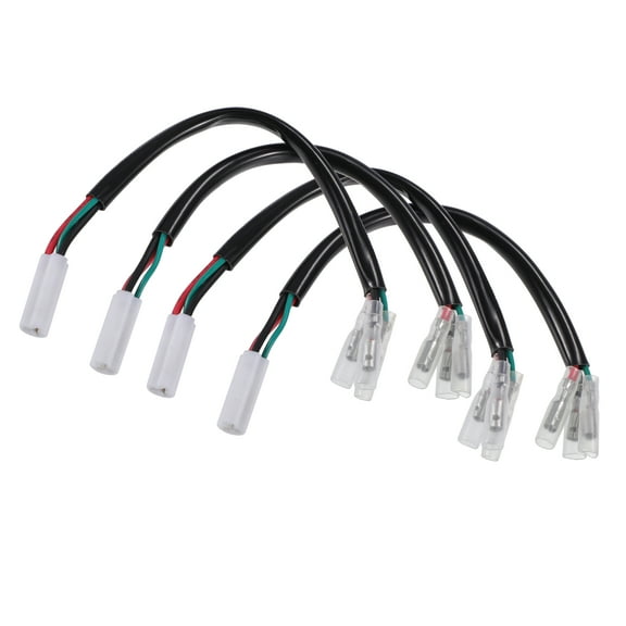Unique Bargains Motorcycle Turn Signal Cable Adapter Connector for Yamaha R6 Turn Signal Wiring Adapter Plug 4 Pcs