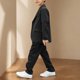 thumbnail image 5 of Odeerbi Chaqueta de Vestido Formal de Los Niños Con Muescas de Solapa + Pantalones de Traje Conjunto de Trajes de Verano, 5 of 9