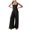 P-026 Black, variant on Loose Fit Pants for Women Fall Summer Lounge Flare Wide Leg Plain Long Boot Cut Leg Coveralls Pants One Piece Ladies 2026 Clothing Fashion Y2K