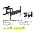 thumbnail image 3 of Soporte Tv Lennon LN-SM6080 Vesa Max 600x400 60Kg 32-80 pulg, 3 of 4