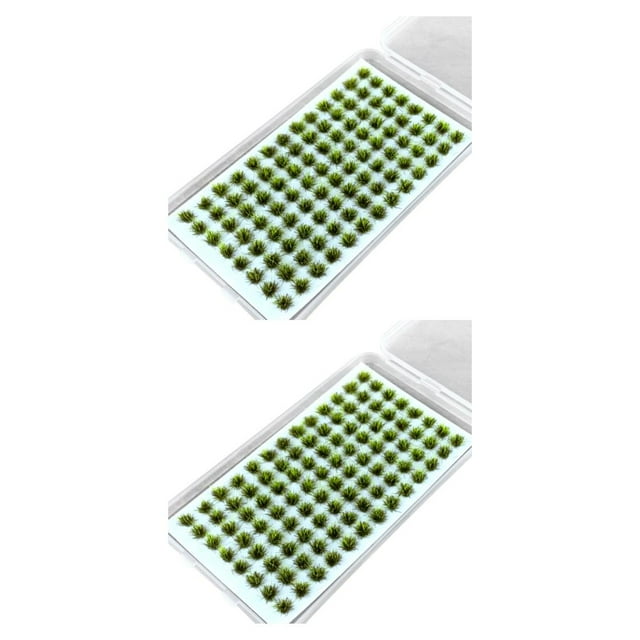 Guardoinrt Artificial Grass Cluster Low Maintenance And Eco-friendly Long-lasting Durability Resin Miniatures Static Grass Tuft No.3 2Set