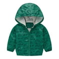 thumbnail image 2 of Jacenvly Rain Jacket Girls/Boys Waterproof Windproof with Hood Pocket Winter Coats for Kids Boys/Girls Lightweight Warm Comfortable Cute Coats Outdoor Activity Jacket, 2 of 4