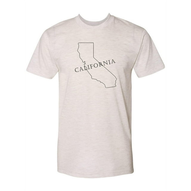 Gravity Trading Mens California State USA-Made Triblend Tee - Oatmeal - X-Large