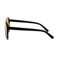 thumbnail image 4 of Mens Robotic Futuristic Racer Plastic Retro Pop Color Lens Sunglasses Black Yellow, 4 of 4
