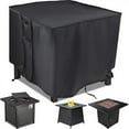 thumbnail image 1 of Outdoor Fire Pit Protection, Square Gas Fire Pit Cover Adaptability for Outdoor Use, Waterproof & Windproof Design for Patio Propane Fire Pits 28'L x 28'W x 25'H, 1 of 5