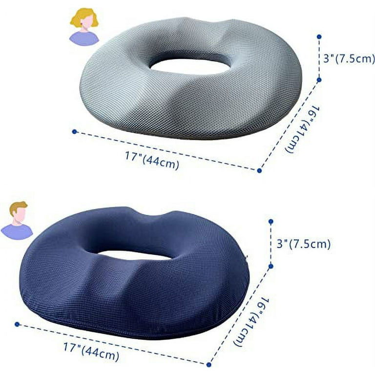 Donut Pillow for Tailbone Pain - Memory Foam Car Office Chair Seat Cushion  - Hemorrhoid Cushions Relief Support Bed sores, Prostate, Coccyx, Sciatica