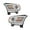 Black/Clear, variant on For Dodge Durango 2016 17 18 19 2020 Headlight Driver Side | CAPA Certified | Clear Lens | Chrome Trim | With LED Daytime Running Light | Replacement For CH2502306, CH2502306C | 68299133AH