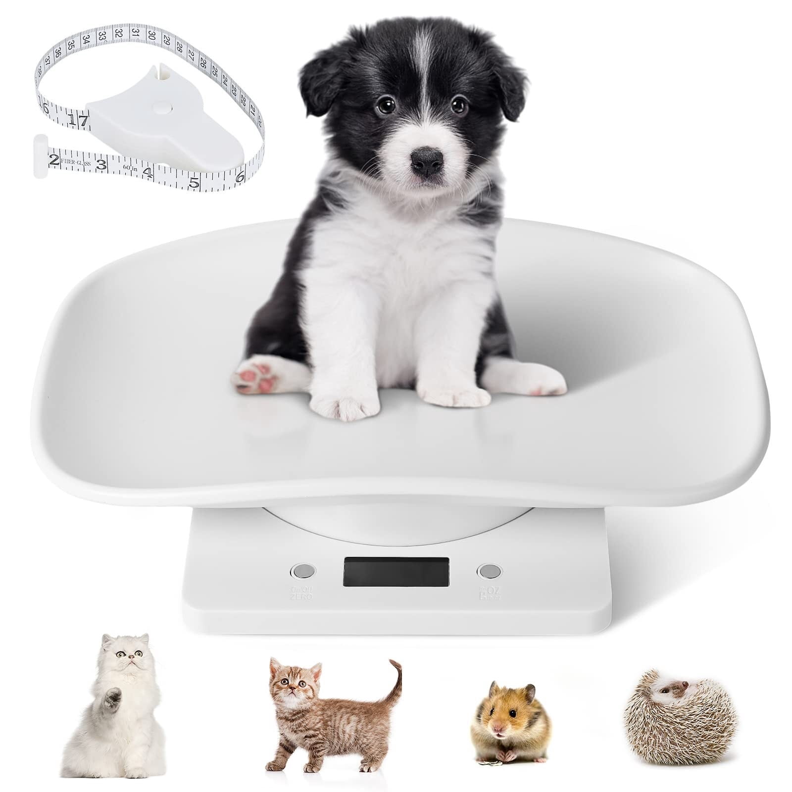 Scale for Pet, Small Pet Scale, Puppy Scales for Weighing, Puppy Whelping Scale, Dog Cat Scale, Portable Newborn Pet Scale for Small Animals, Baby Kittens Weight Scale, Max 33lb11.4 inch