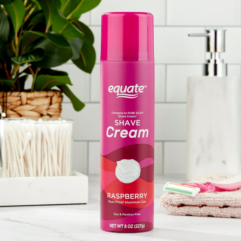 Equate Shave Cream with Aloe, Raspberry, 8 oz 
