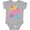 AC-Heather Grey, variant on Inktastic Nana and Pops Love Me Retro Flowered Girls Baby Bodysuit