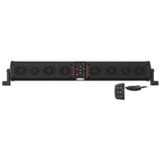 Wet Sounds STEALTH XT 8-B - All-In-One IP67 Weatherproof 300-Watt Amplified Bluetooth 8-Speaker Soundbar With Remote - Black