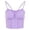 Purple, variant on Going Out Tops for Women - Sexy Crop Tank Top Backless Camisole Tops Double Lined Spaghetti Strap Trendy