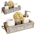 thumbnail image 1 of Caja decorativa de baño MAINEVENT Nice Butt Farmhouse de 2 caras, 1 of 9