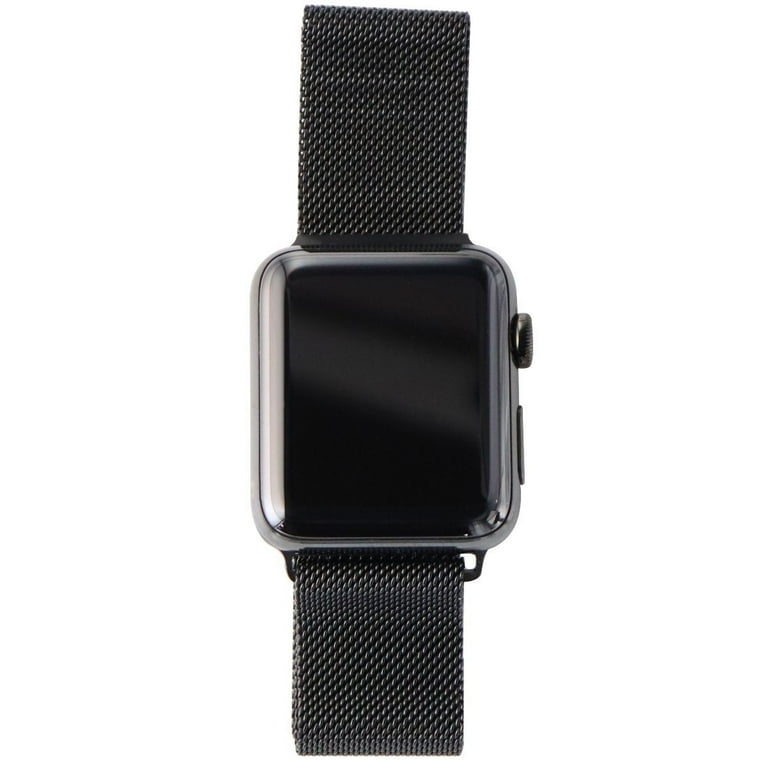 Apple Watch Series 3 (A1861) GPS + Cellular 42mm Black Stainless  Steel/Milanese (Used)