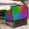thumbnail image 7 of Haiem Colorful Glitter Print Toaster Covers 2 Slice Wide Slot,Bread Dust Cover & Fingerprint Protection,Bread Machine Cover,Appliance Covers, 7 of 7