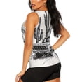 thumbnail image 3 of Fotbe Vintage Cactus Pickup Blusas Sin Mangas para Mujer – Estilo Casual, Corte Suelto, Slim-Fit, Cuello Redondo Deportivo, Tops de Verano para Gimnasio y Yoga-Large, 3 of 7