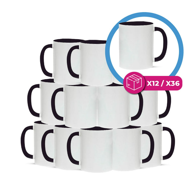 11oz White Circle Sublimation Mug, Ideal for Creating Custom