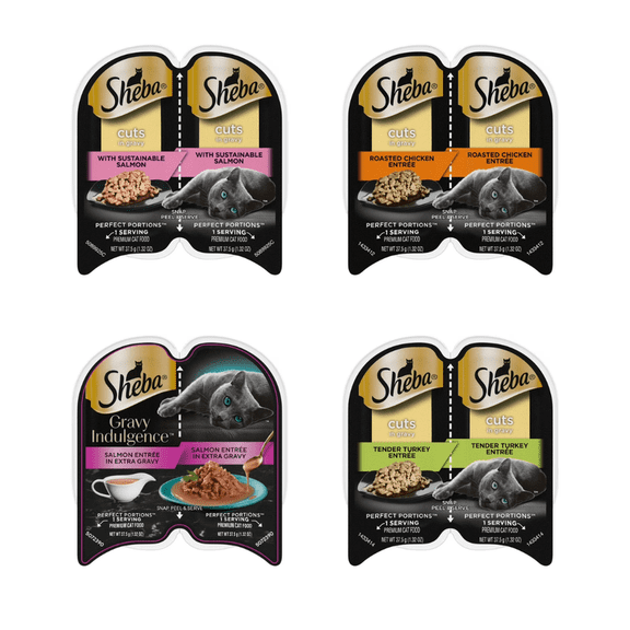 Sheba Meow Medleys: Fun Flavor Mashups – 12 Variety Pack