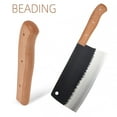 thumbnail image 3 of ColoMX Mango de madera para cuchillo de cocina japonés, abrazadera de madera dura, agarre para cuchillo de sashimi, suministros para manualidades, accesorios para profesionales, 3 of 8