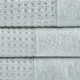 thumbnail image 3 of Home Essence Spa Waffle Jacquard 6 Piece Towels Set, Aqua, 3 of 5
