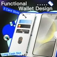 thumbnail image 3 of JETech Wallet Case for Samsung Galaxy S24 5G, Shockproof PU Leather Magnetic Flip Cover with Card Holder, Stand Feature and Full Camera Protection (White), 3 of 6